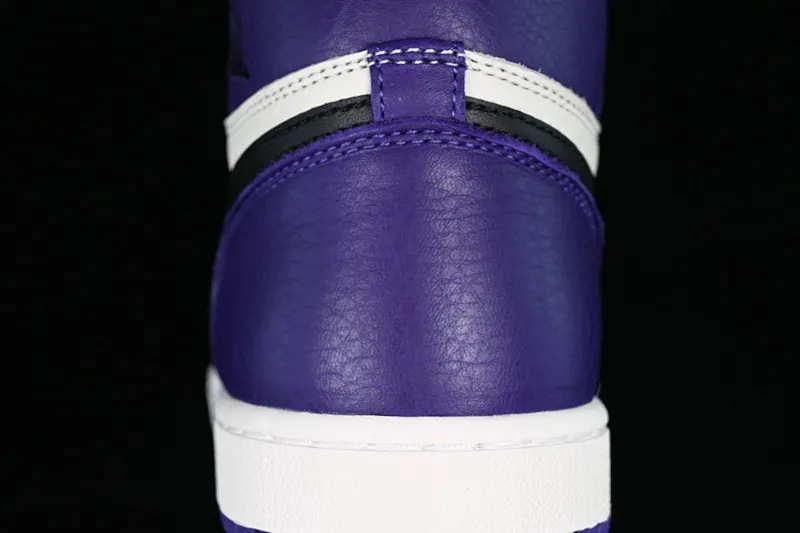 All categories Air Jordan Jordan series basketball shoes Air Jordan 1 High Pure original Air Jordan 1 Court Purple AJ1 Joe 1 black purple toe basketball shoes 555088-501